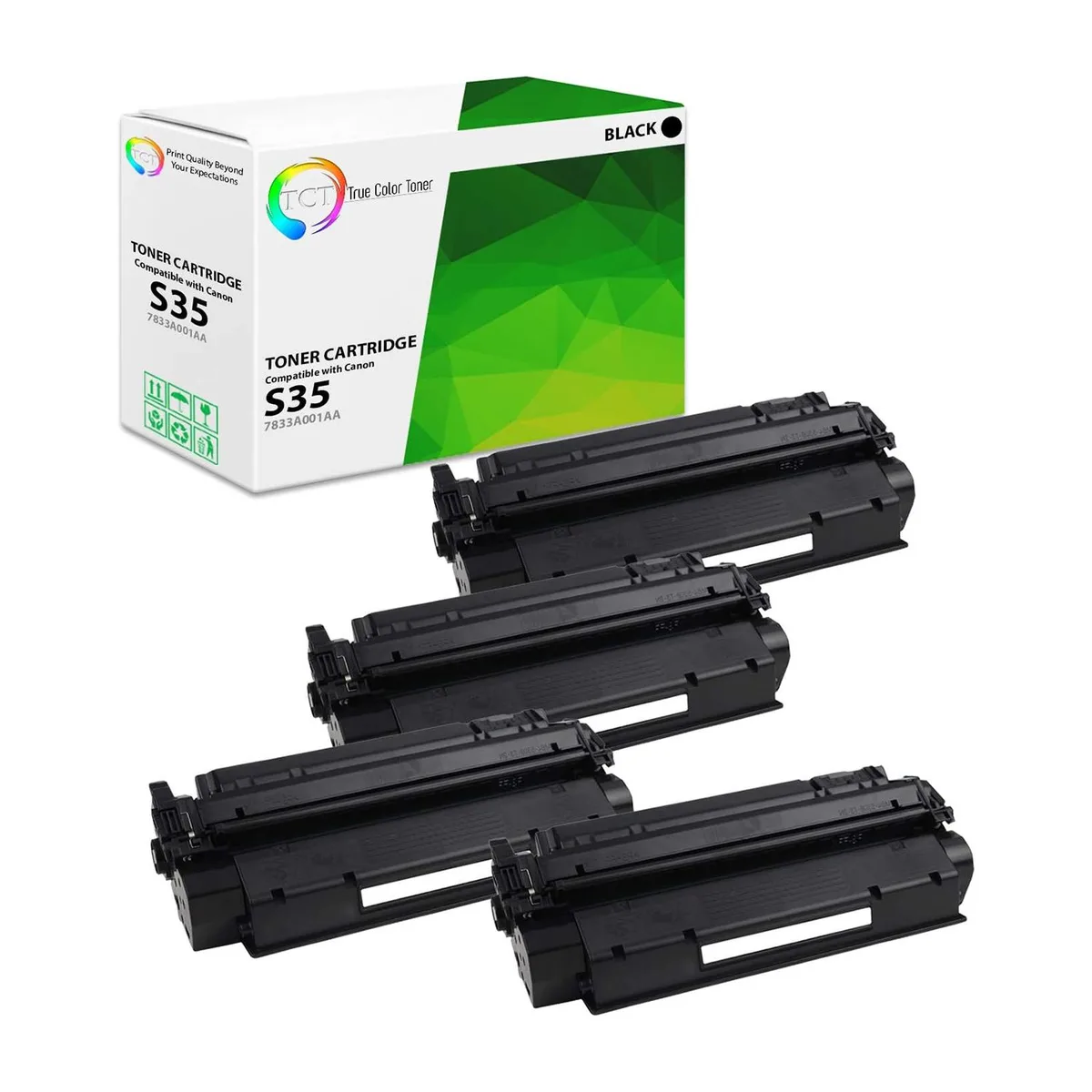 True Color Toner True Color Toner 7833A001AA Black Toner Cartridge 4 Pack — product photo