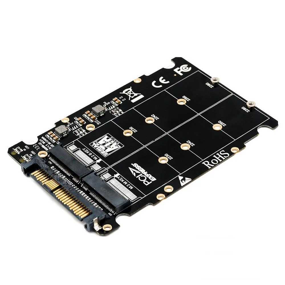 Ruth's sister Ruth's sister 2-in-1 M.2 NVMe SATA to U.2 Adapter internal power cable — product photo