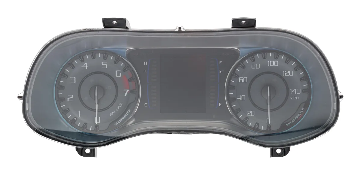 1 Factory Radio 1 Factory Radio Speedometer Instrument Gauge Cluster 56054630AJ for 2015 Chrysler 200 — product photo