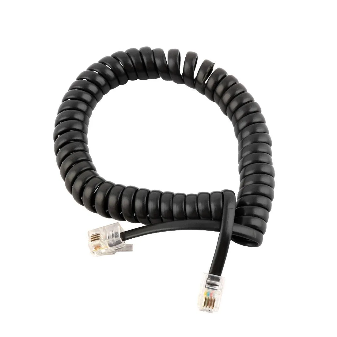 Unique-Bargains Unique-Bargains RJ11 4P4C Handset Coiled Cable 35.5cm — product photo