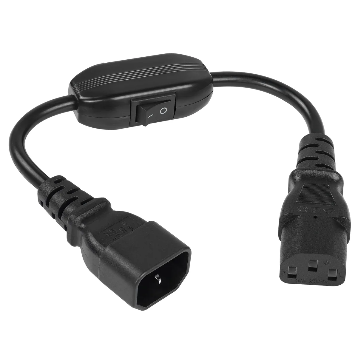 DIXSG DIXSG IEC 320 C14 to C13 Power Cord 18AWG 30ft Switch — product photo