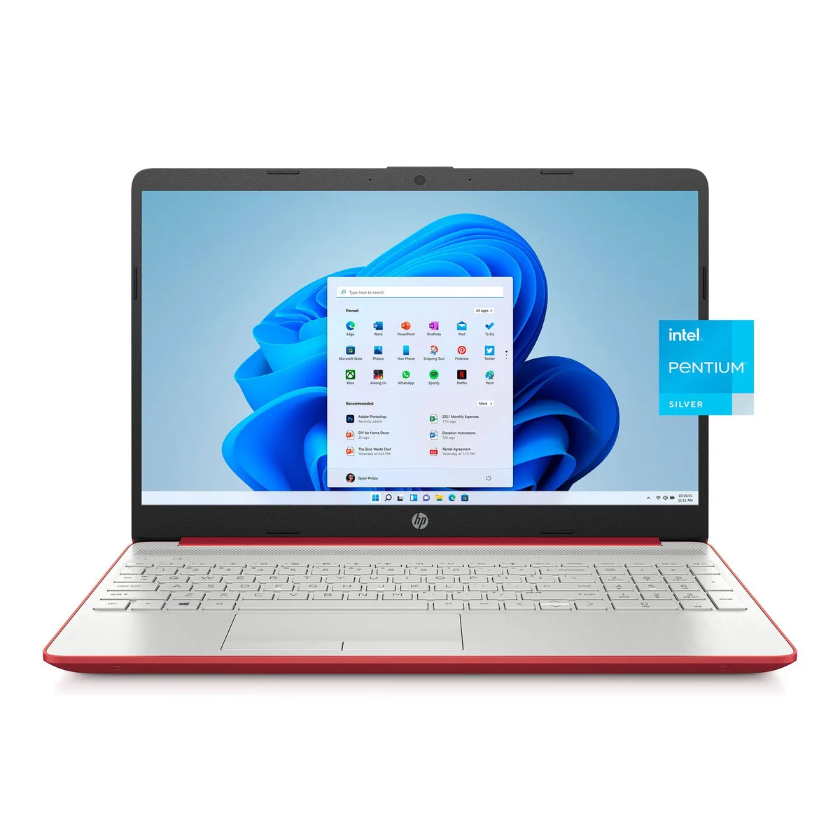 HP HP 15-dw0083wm laptop Pentium Silver N5000 4 GB 128 GB SSD Scarlet Red — product photo