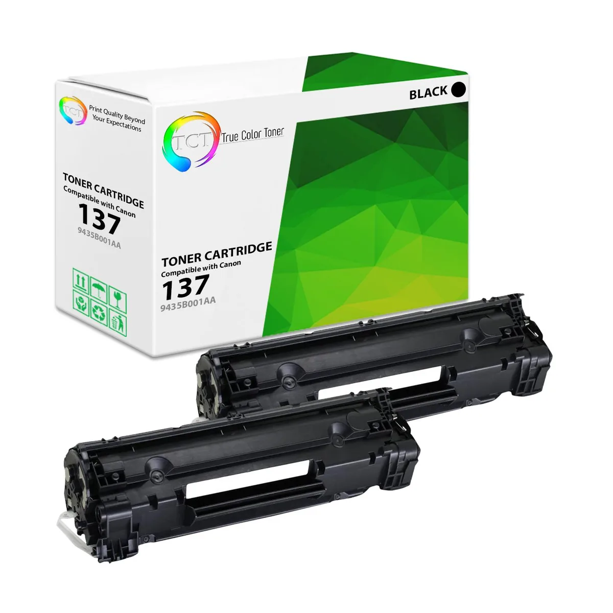 True Color Toner True Color Toner 137 Black Toner Cartridge 2 Pack 2400 Pages — product photo