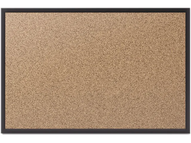 Quartet Quartet 2307B Classic Cork Bulletin Board 72x48 Black Aluminum Frame — product photo