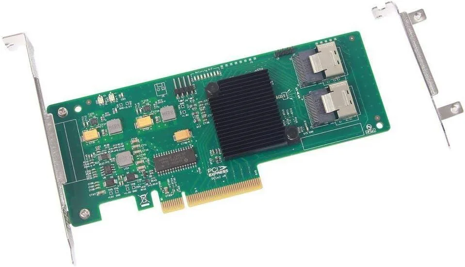 LSI LSI SAS2008 8-Port 6Gb/s SAS/SATA HBA RAID Controller Card — product photo