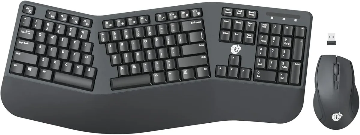 TUKO TUKO 104-Key Wireless Keyboard &amp; Mouse Combo 2.4 GHz Black — product photo