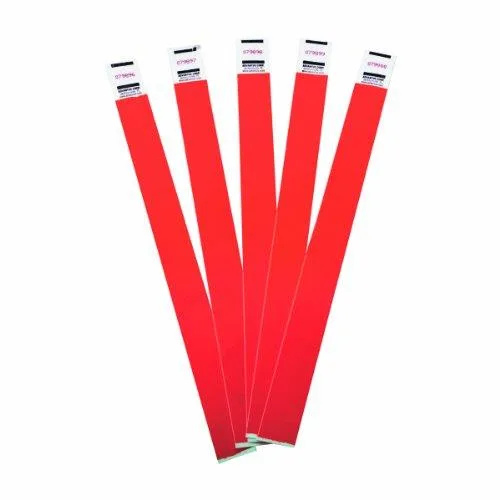 Advantus Advantus 75441 Red Tyvek Wristbands Sequentially Numbered 100/Pack — product photo