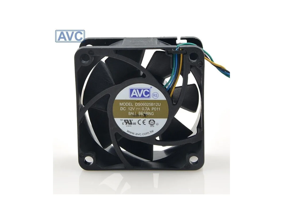 Fans Fans 6025 12V .7A 6cm 4-wire temperature control case fan — product photo