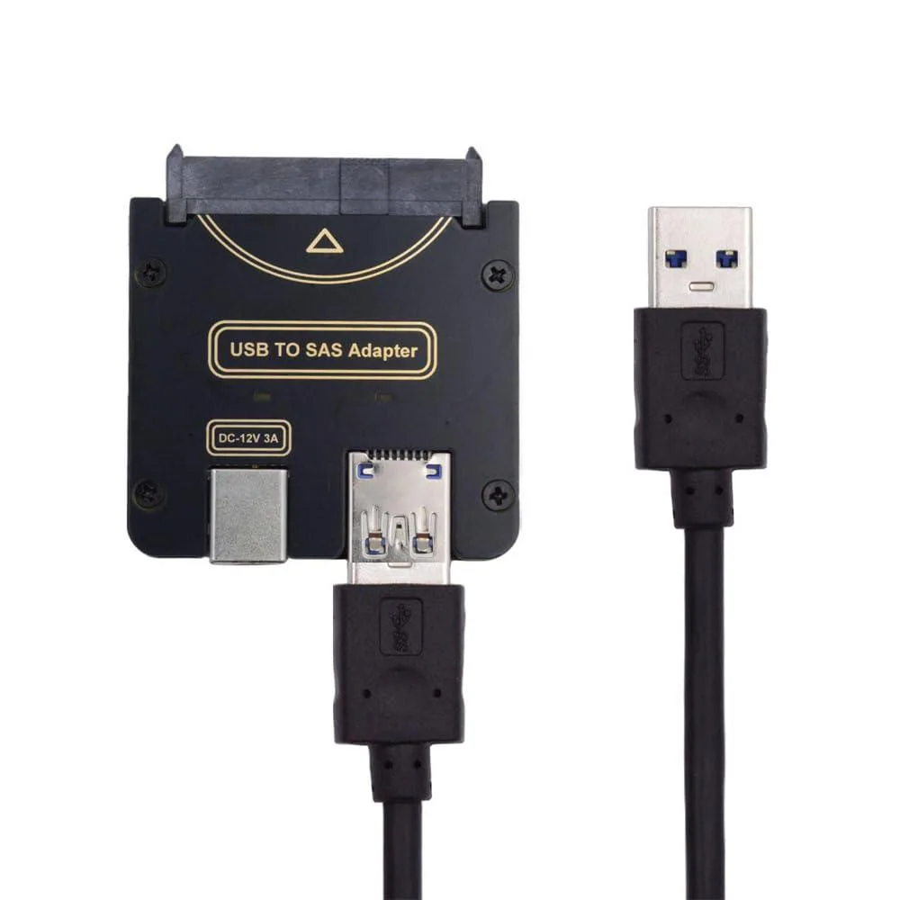 LORDWORLD LORDWORLD SAS SFF-8482 29Pin to USB 3.0 5Gbps RAID Adapter with 12V 3A Power Supply — product photo