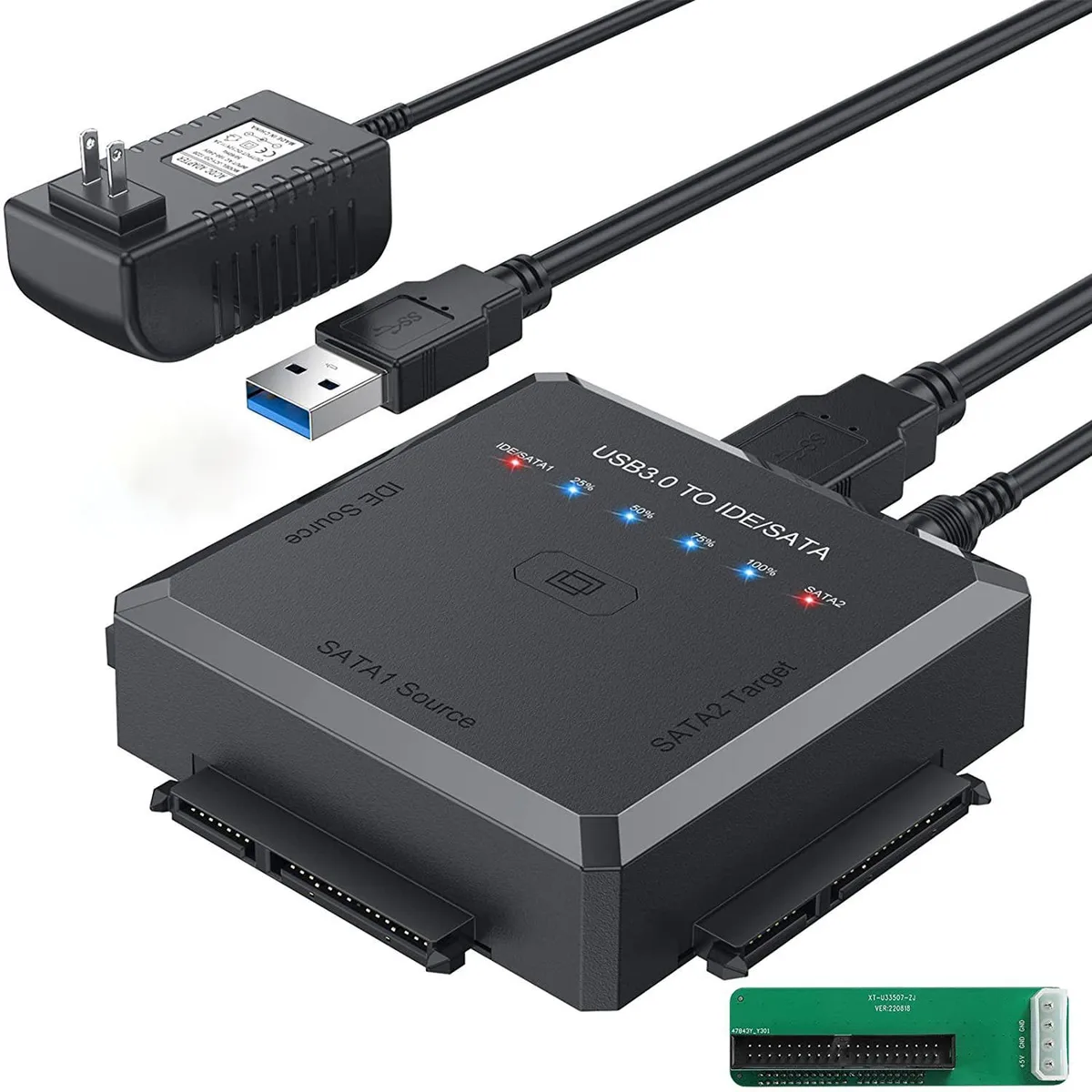 WRIARICH WRIARICH USB 3.0 to SATA IDE Adapter Cable with One Touch Backup — product photo