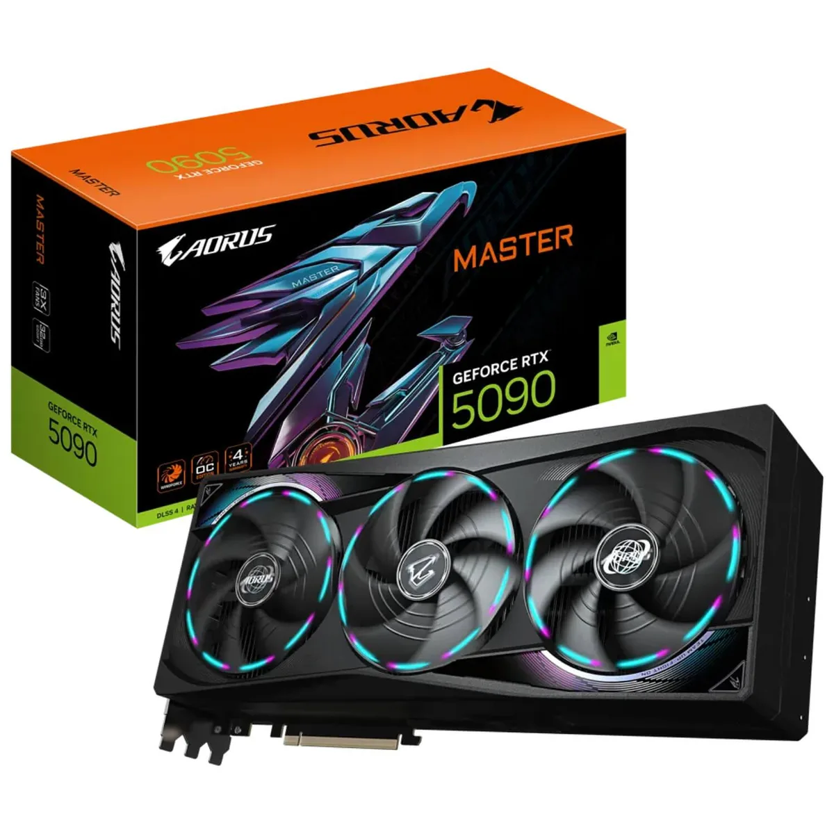GIGABYTE GIGABYTE AORUS GeForce RTX 5090 MASTER 32G graphics card — product photo