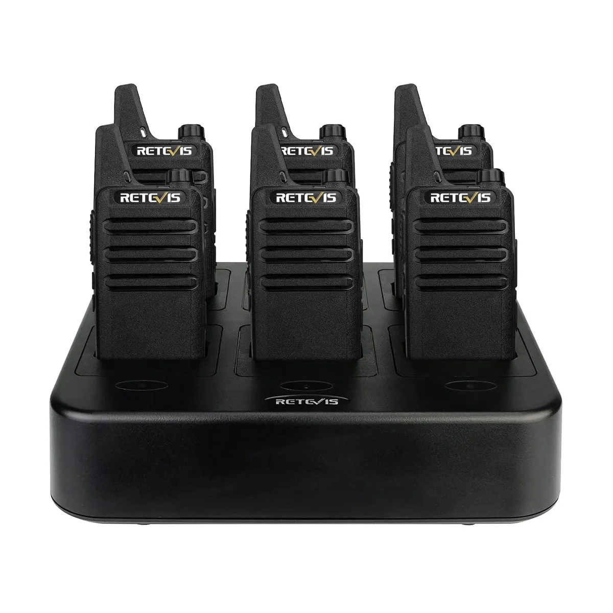 KEHIPI KEHIPI RT22 two-way radio 6 pack with 6-way charger — product photo