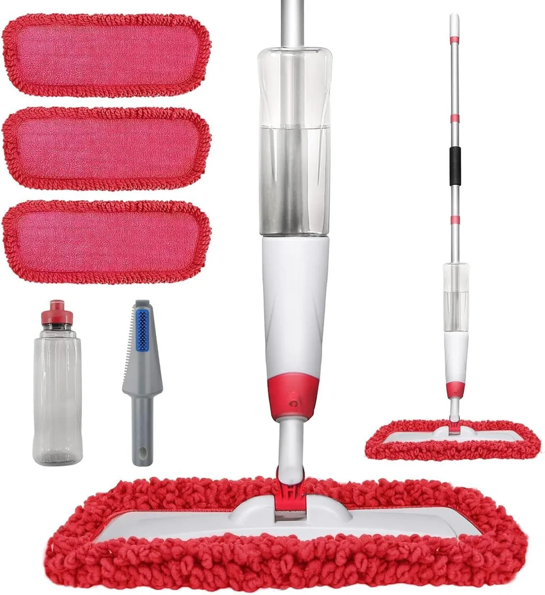  3M Microfiber Spray Mop 50 inch 14 oz Bottle 3 Pads — product photo