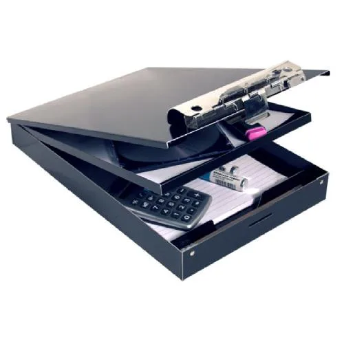 Saunders Saunders 21117 Aluminum Storage Clipboard 11 x 13 Black — product photo
