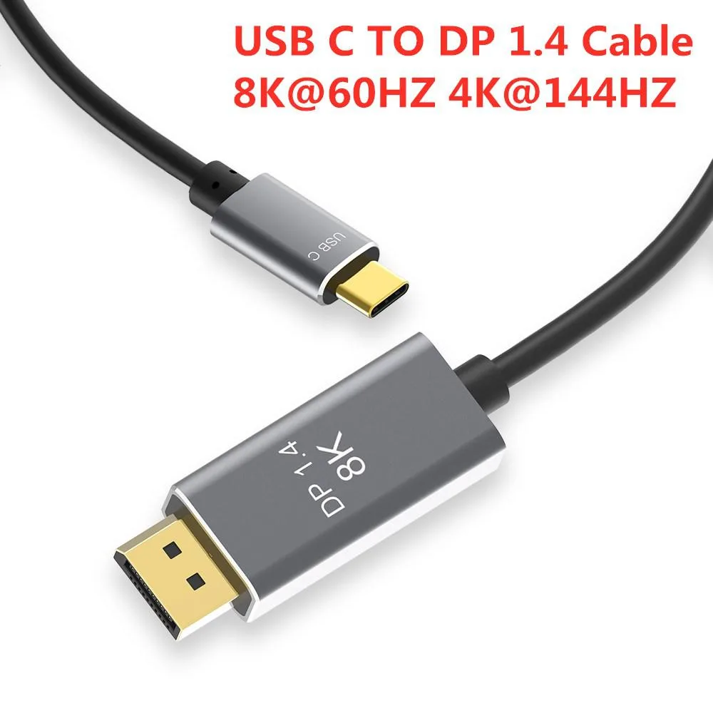 ESTONE ESTONE BK-CD2 USB-C to DisplayPort 1.4 cable 3.3 ft 8K 60Hz — product photo