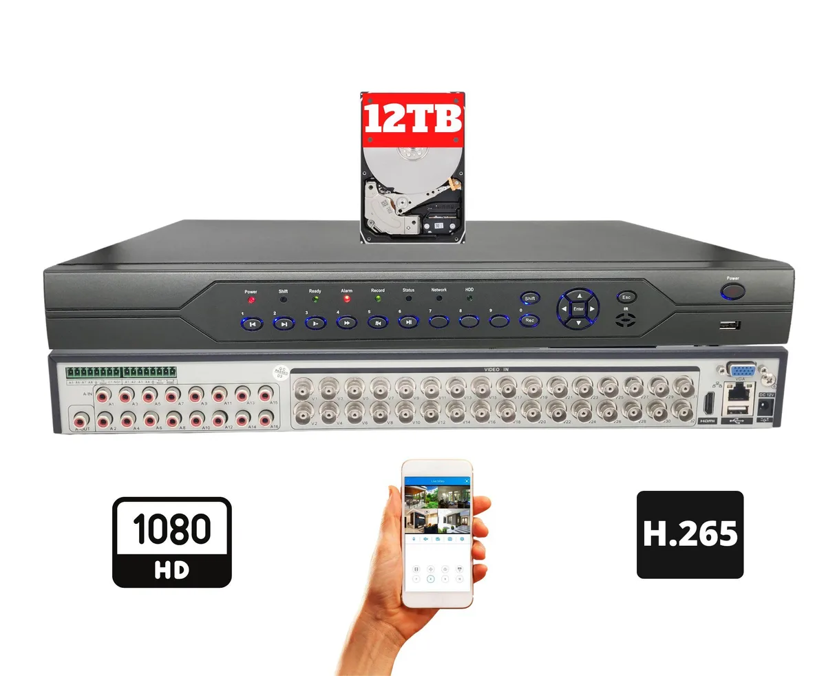 Evertech USA Evertech USA 32 Channel H.265 Hybrid DVR 12TB — product photo