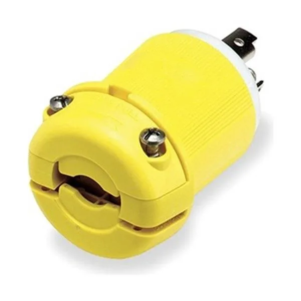 Hubbell Incorporated Hubbell Incorporated HBL23CM11 Locking Plug 20 A L5-20 Yellow — product photo