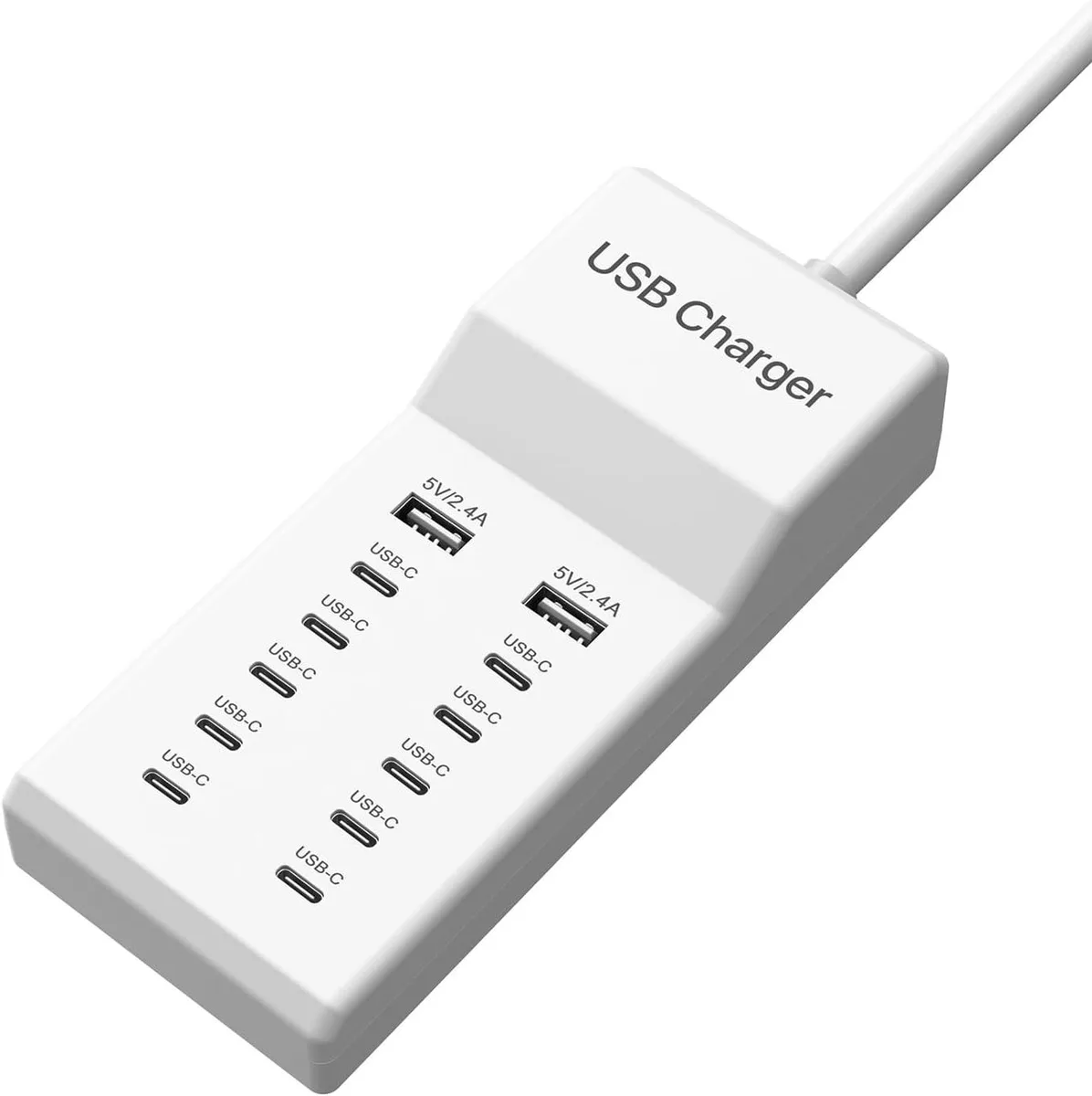 RUOCLRIS RUOCLRIS 12 Port 60W Charger 10 USB-C 2 USB-A — product photo