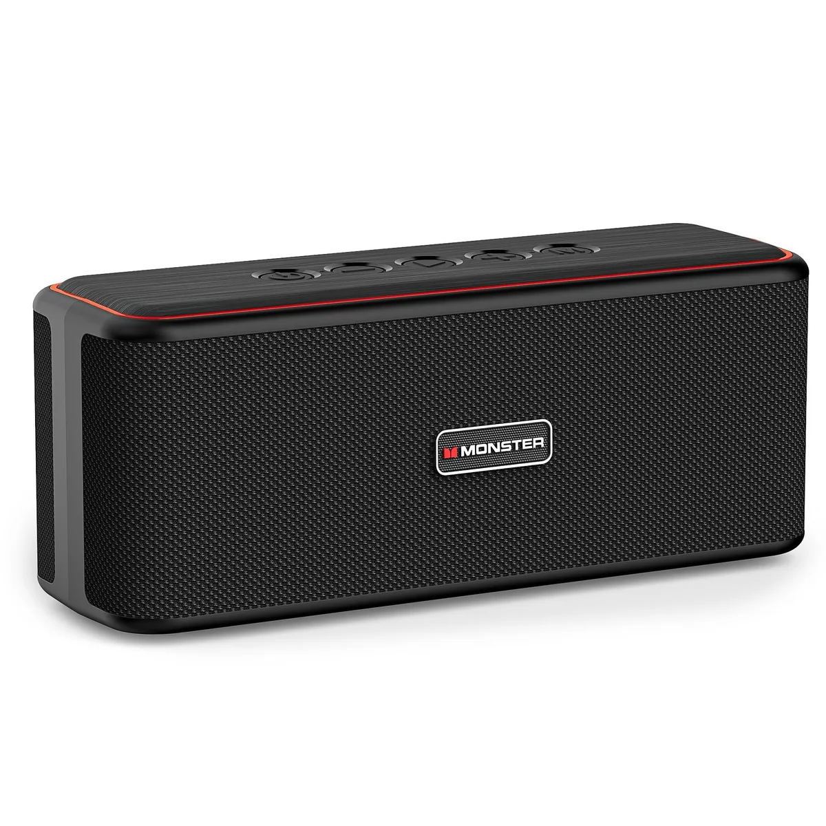 Monster Shock Plus S21 portable speaker 40W Bluetooth 6.0 20H IPX6 Deep Black — product photo