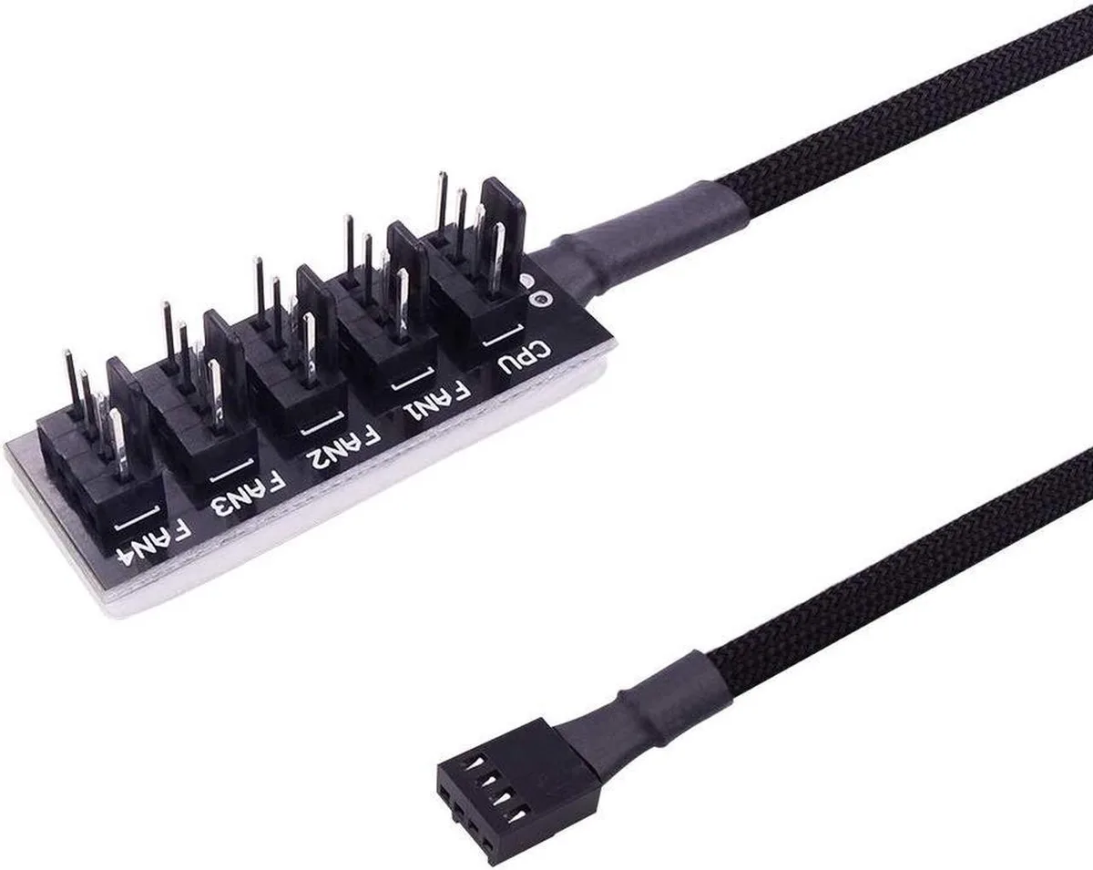Vszerda Vszerda 1-to-5 PWM fan splitter cable 13 inch black — product photo