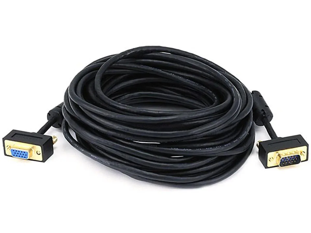 Monoprice Inc. Monoprice 106374 VGA Male to Female Cable 15-pin 30AWG 32AWG — product photo