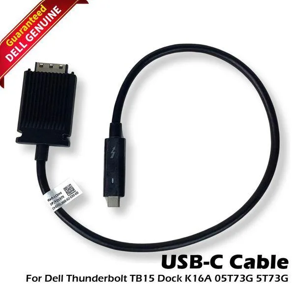 DELL DELL Thunderbolt 3 USB-C Cable 3V37X for TB15 TB16 K16A K17A Docking Station — product photo