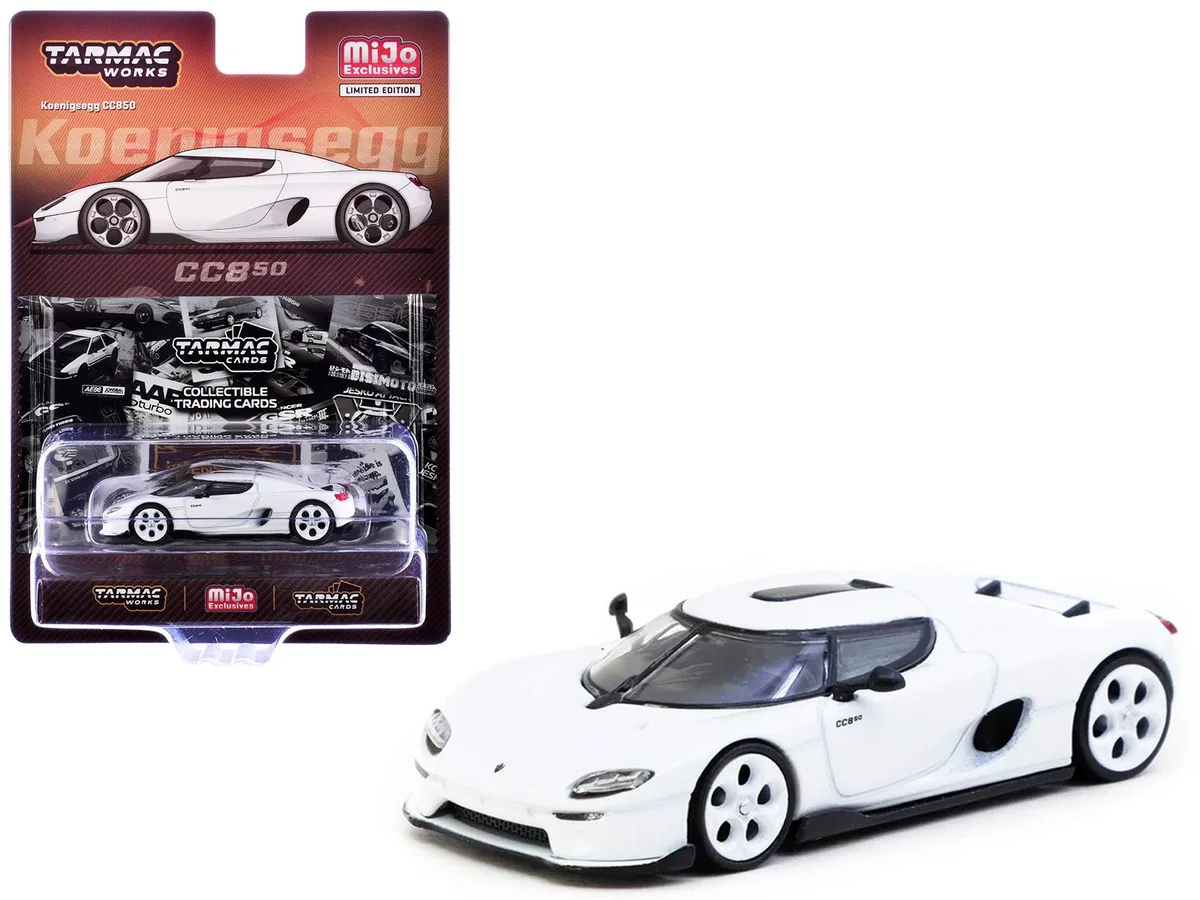 Tarmac Works Tarmac Works Koenigsegg CC850 White Global64 1/64 Diecast — product photo