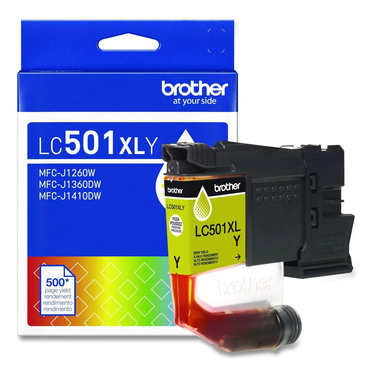 Brother Brother LC501XLY High Yield Yellow Ink Cartridge — product photo