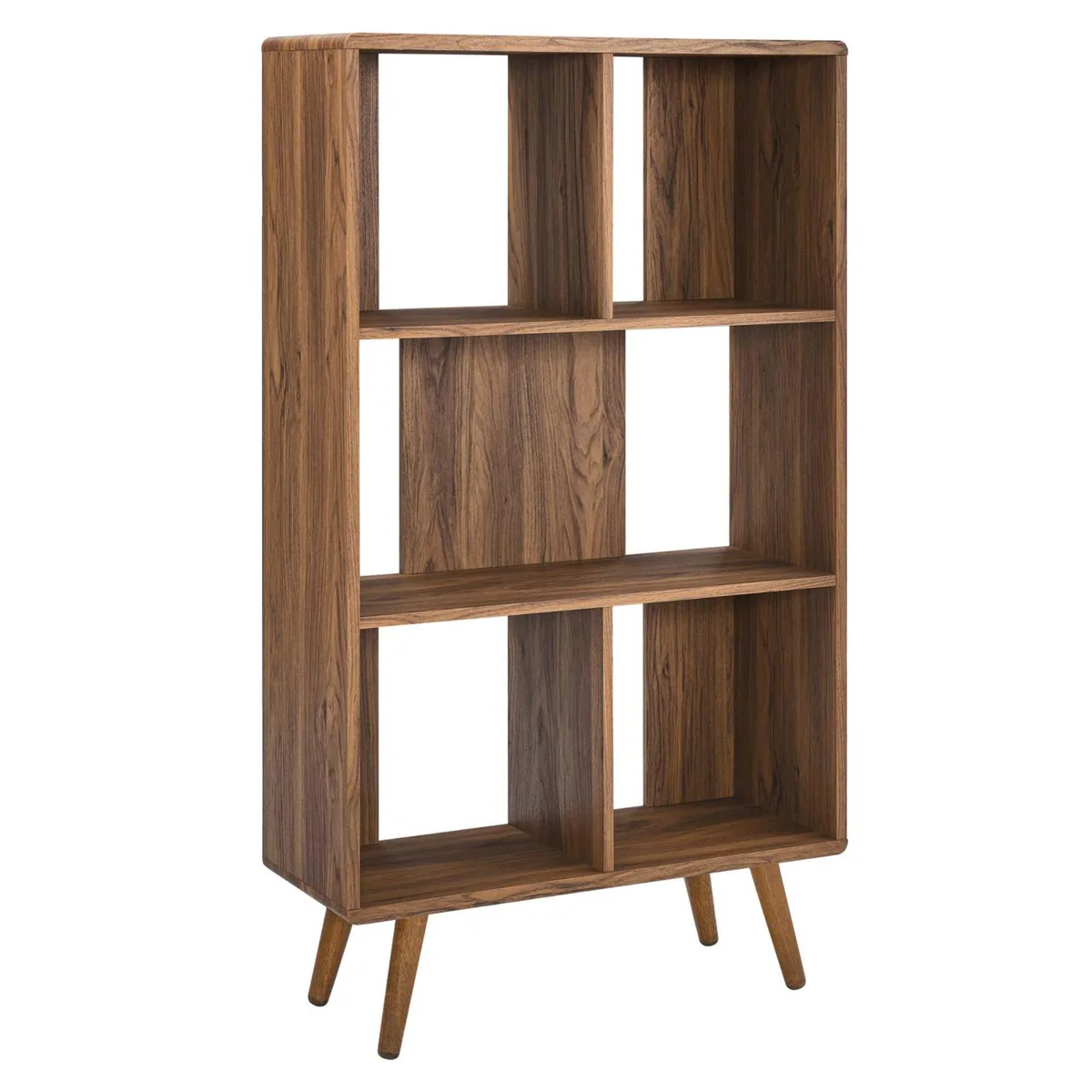 Modway Furniture Modway Furniture Transmit 31" Walnut Wood Grain Bookcase — product photo