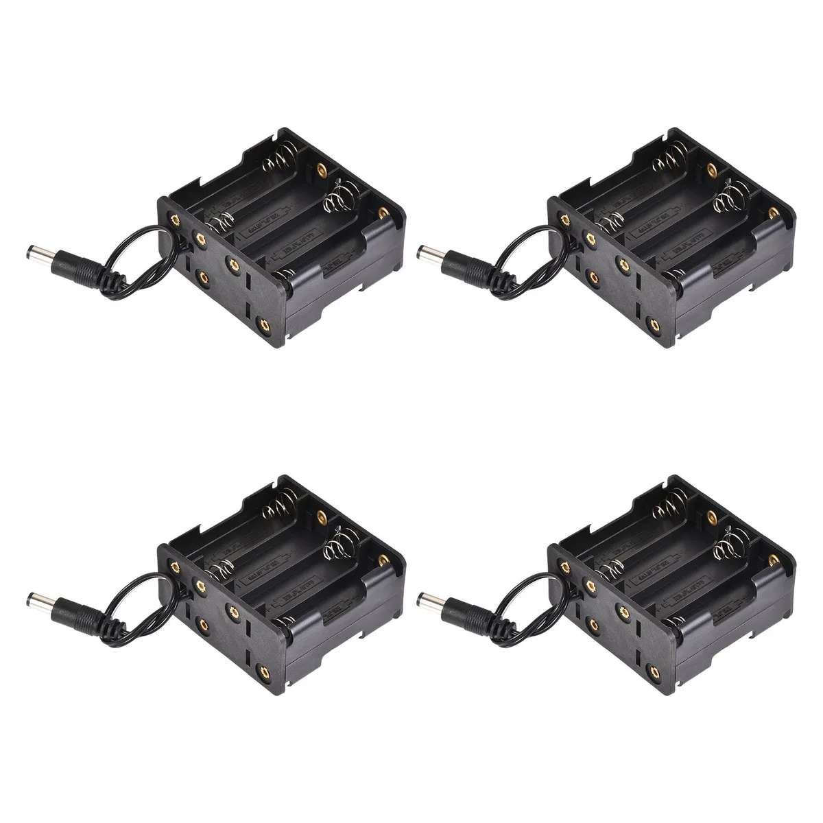 Unique-Bargains Unique-Bargains AA Battery Case 8-Slot DC Connector 15cm Wire 4-Pack — product photo