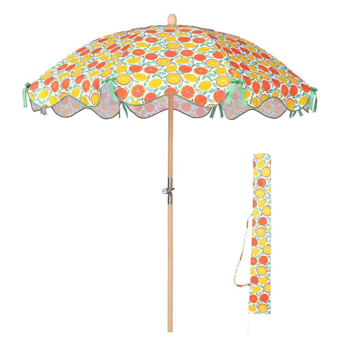 Yescom USA, Inc. Yescom USA, Inc. 07LAU004-OB6-OR13 patio umbrella 70 7/8" x 81 1/2" orange grapefruit — product photo