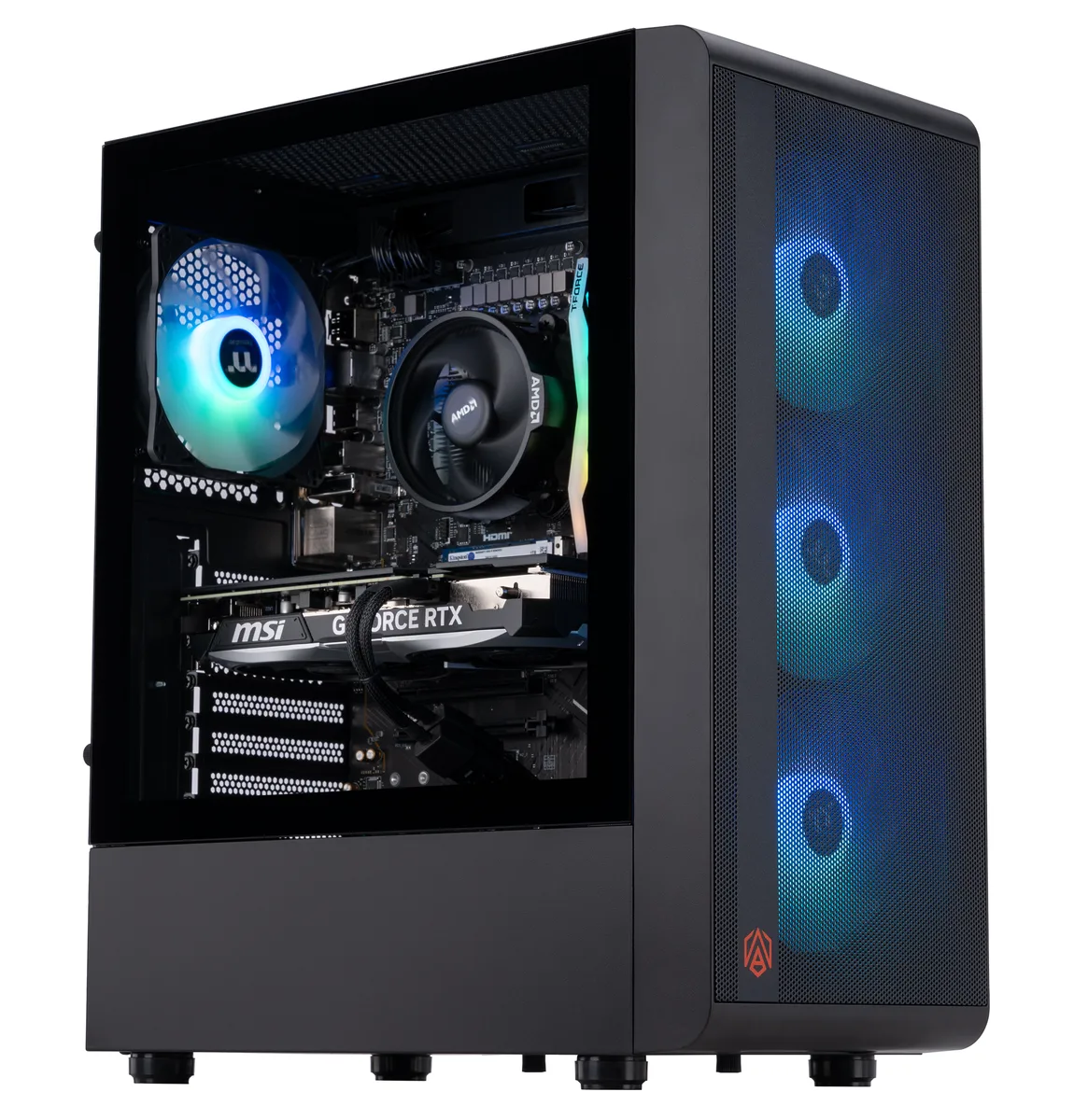 ABS ABS SR76004070S Stratos Ruby Gaming PC Ryzen 5 7600 RTX 4070 Super 32GB DDR5 1TB NVMe 750W — product photo