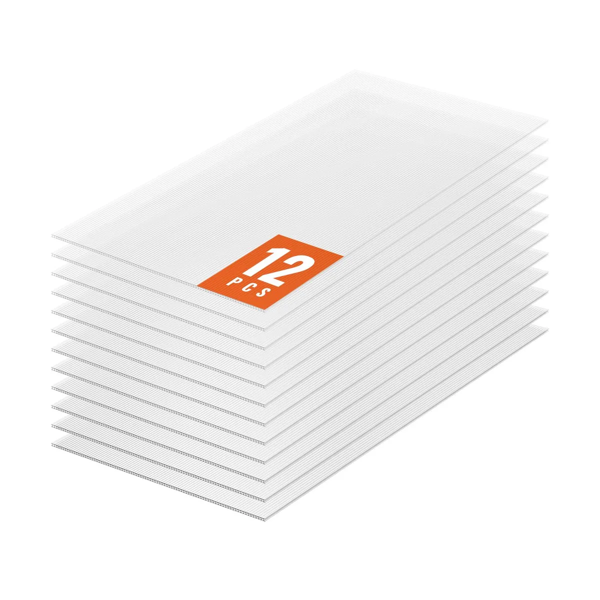 VEVOR VEVOR 12 Pack Polycarbonate Greenhouse Panels 2' X 4' X .24' — product photo