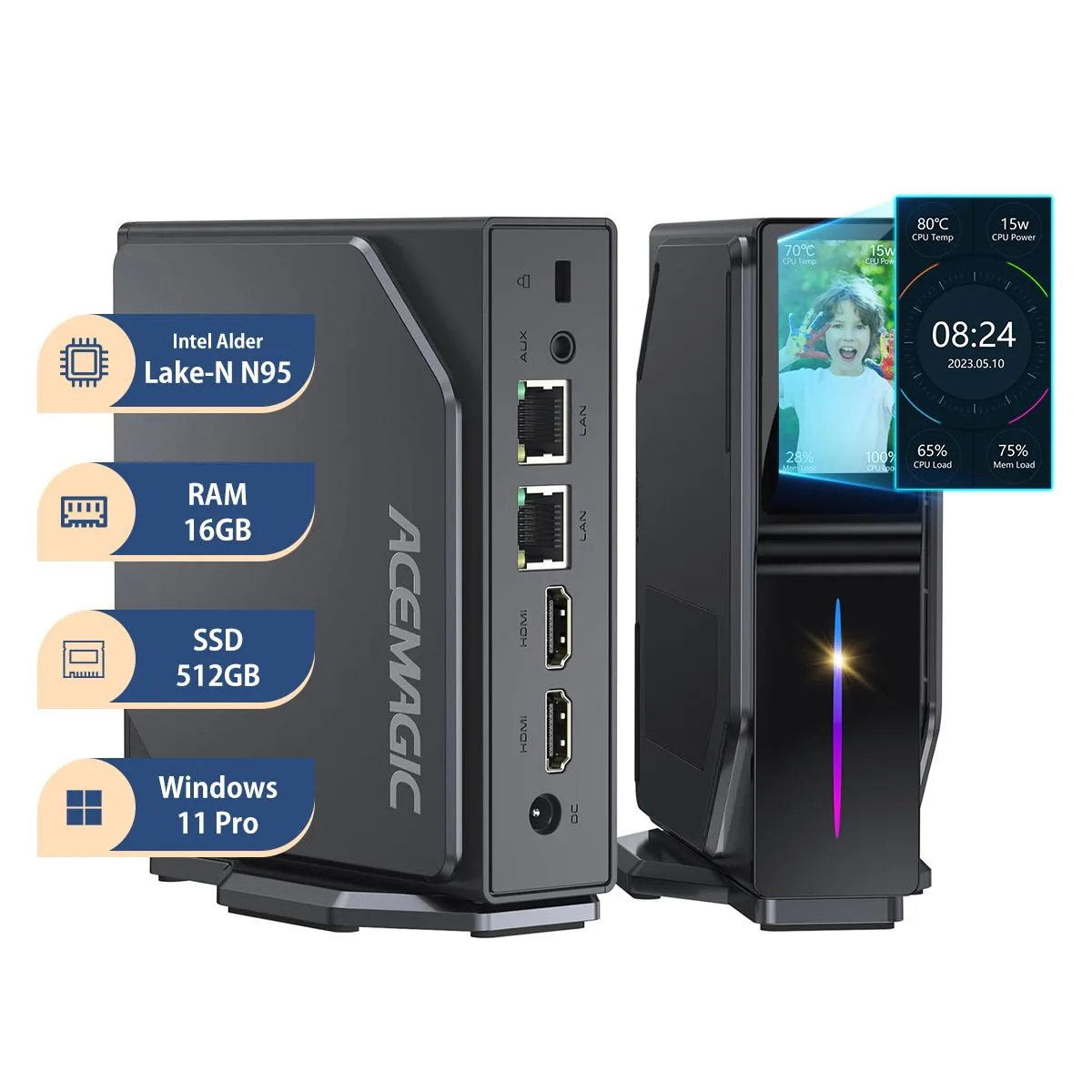 ACEMAGIC ACEMAGIC S1 N95 16GB 512GB DDR4 desktop PC — product photo