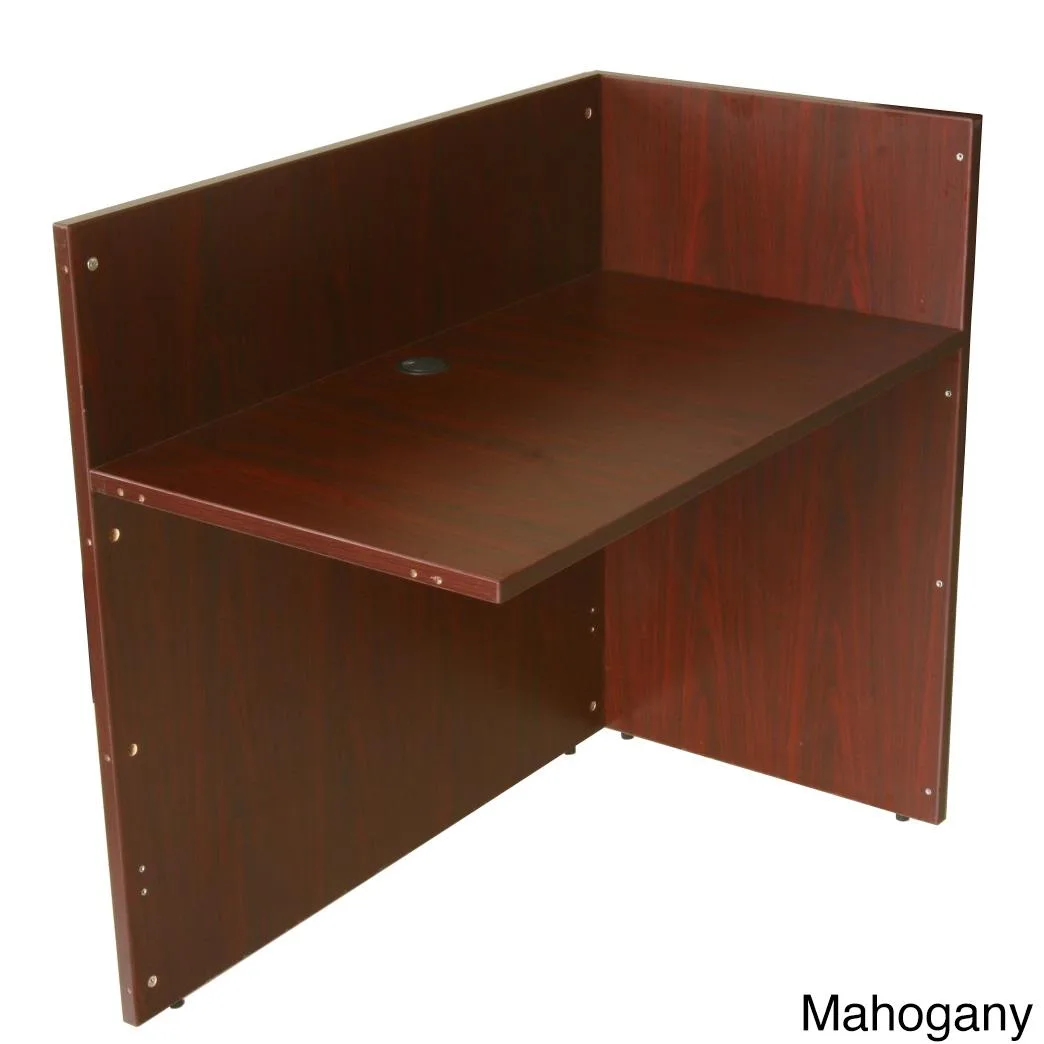 BOSS Office Products BOSS Office Products 10880149 Reception Return Shell 42x24x29 Natural Laminate — product photo