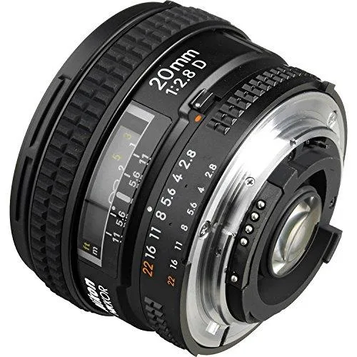 Nikon Inc Nikon AF FX NIKKOR 20mm f/2.8D camera lens — product photo