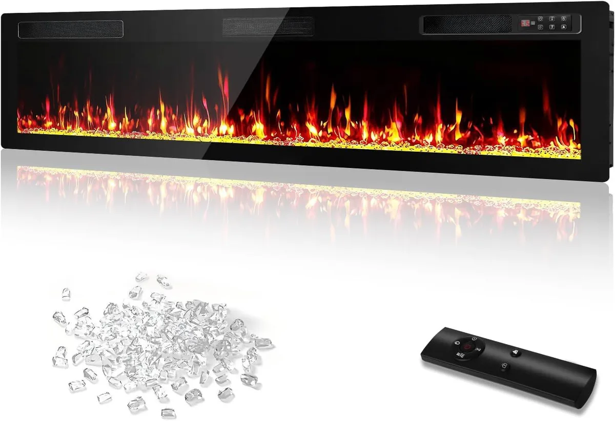 Vitesse Vitesse 72 inch Electric Fireplace Recessed Wall Mounted 750/1500W — product photo