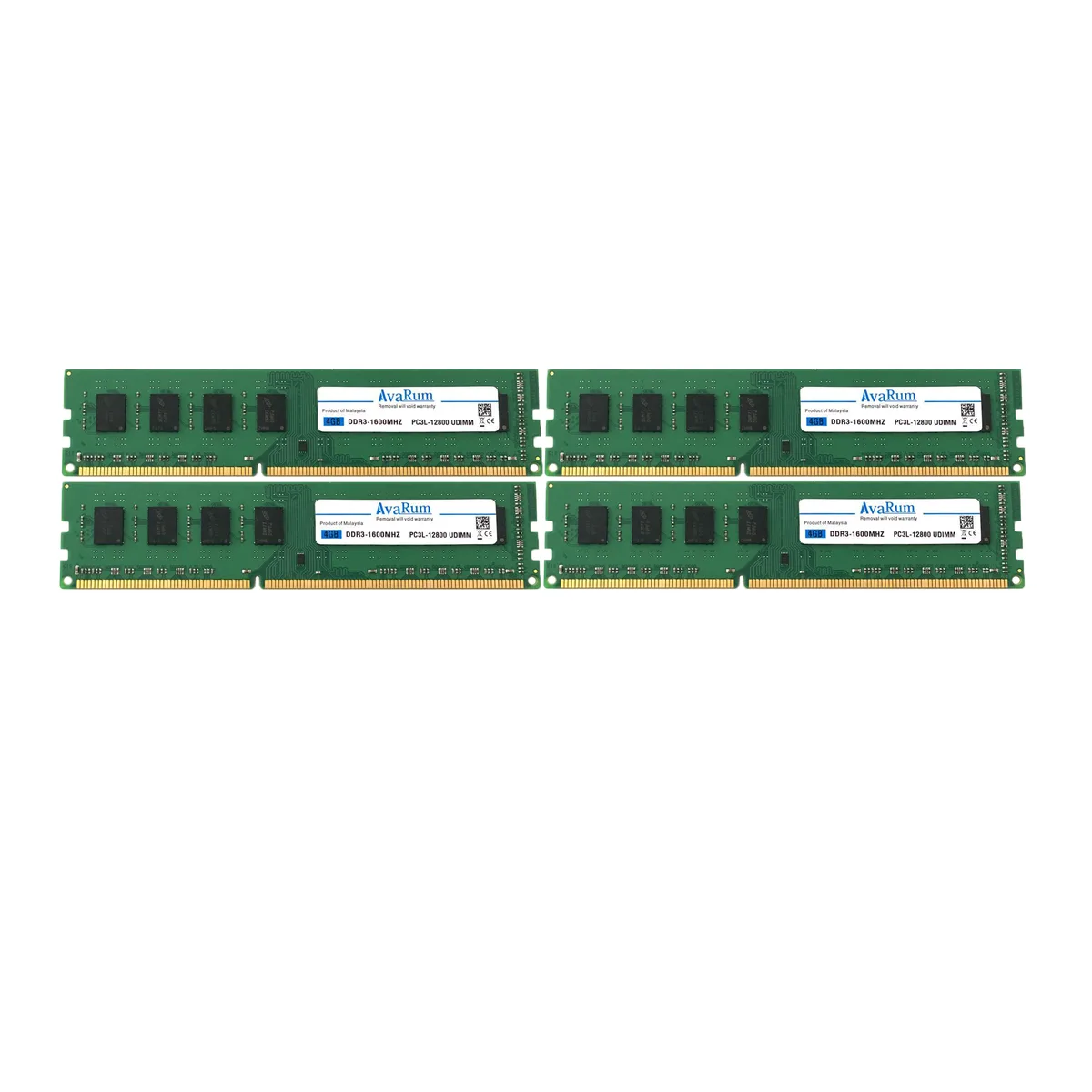 Avarum Avarum Avarum-3L41600-UDIMM 16GB (4 x 4GB) DDR3L 1600 desktop RAM — product photo