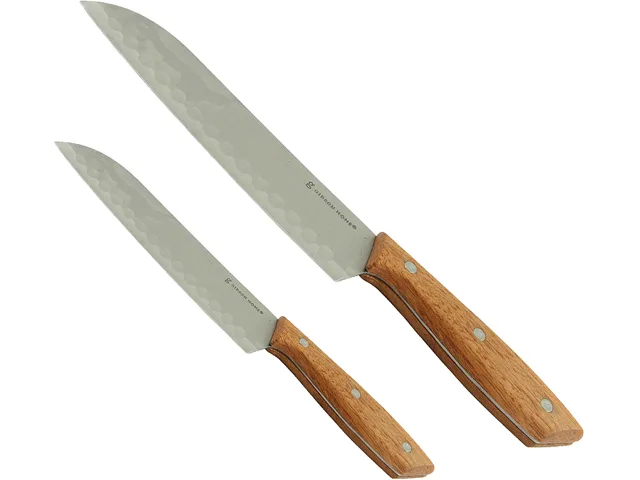 Gibson Overseas Gibson Overseas 107194.02 Seward 2-piece Santoku Cutlery Set Wooden Handle — product photo