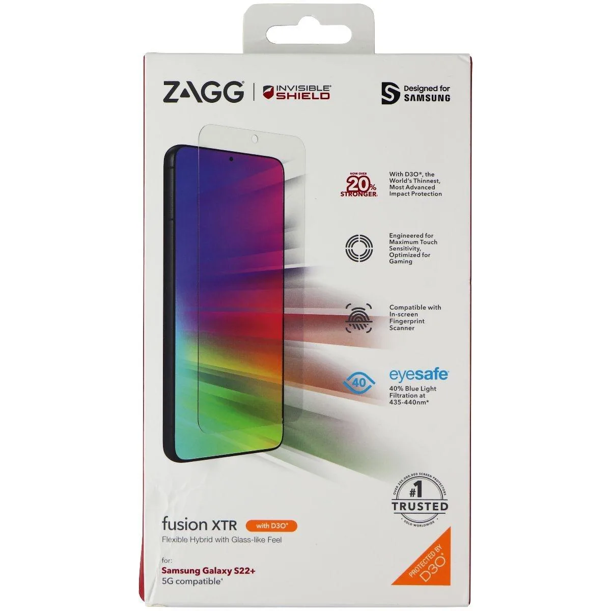 ZAGG ZAGG InvisibleShield Fusion XTR Screen Protector for Galaxy S22+ — product photo
