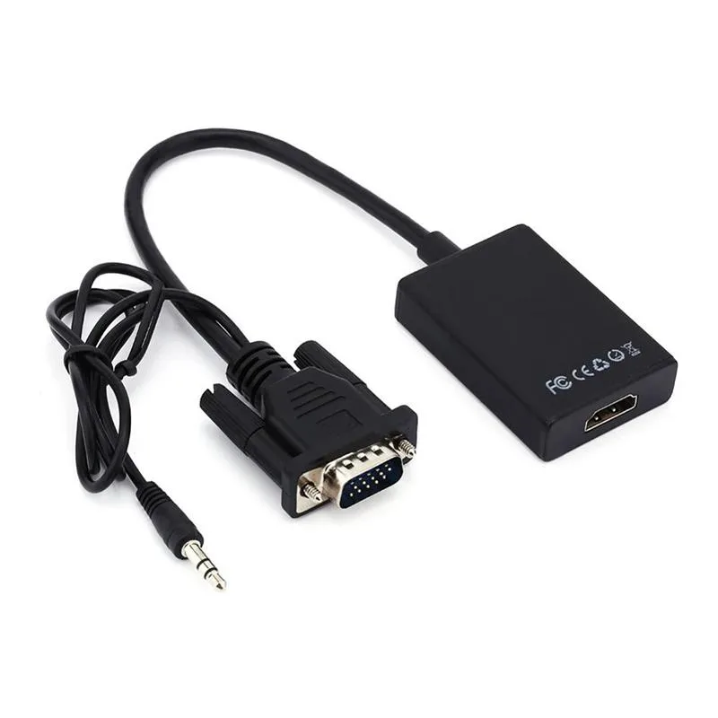 YINGHUA YINGHUA VGA Male to HDMI Female 1080P Audio Video Converter 3.5mm 84.70cm — product photo