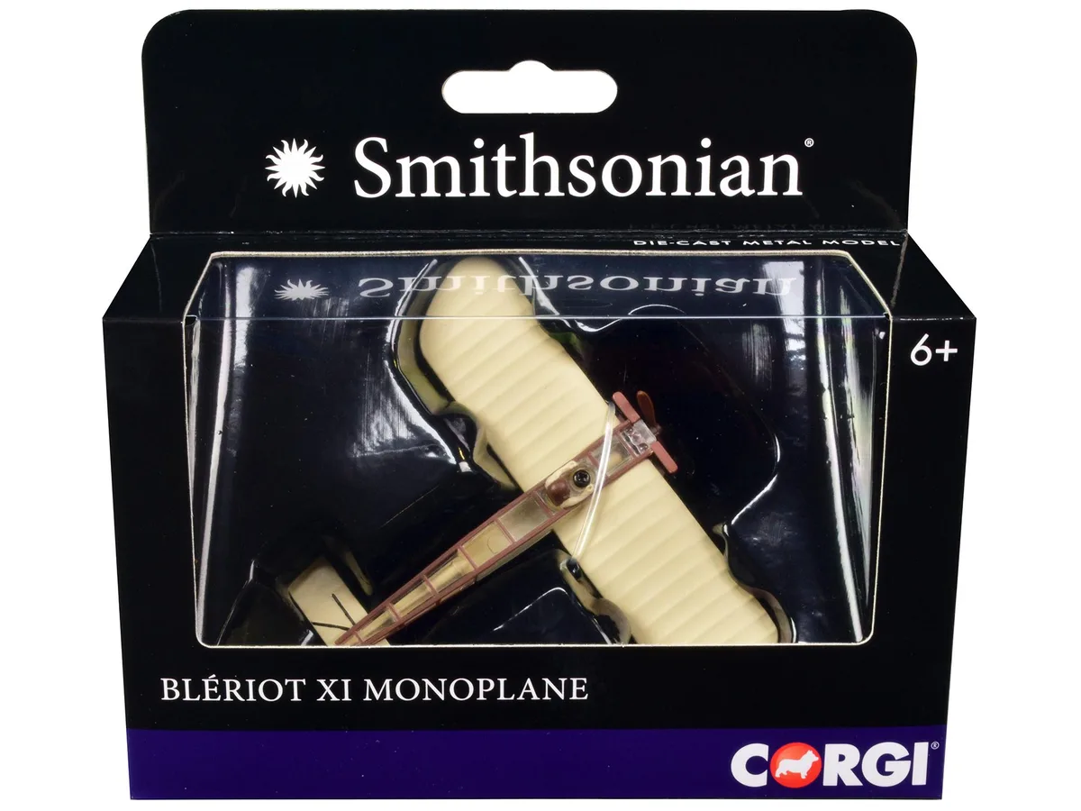 Corgi Corgi Bleriot XI Monoplane "Smithsonian" Series Diecast Model with Pilot Figure 3.25 in — product photo