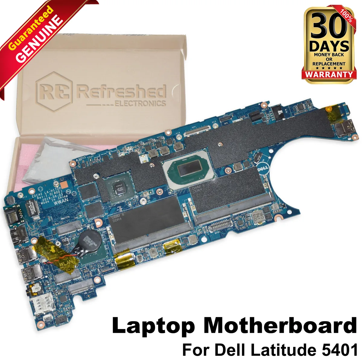 DELL DELL Latitude 5401 Motherboard i5-9400H 2.50 GHz 4TXRT — product photo