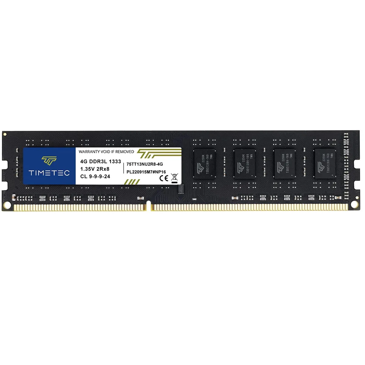Timetec Timetec 4GB DDR3 1333MHz PC3-10600 CL9 240-Pin Low Density memory upgrade — product photo