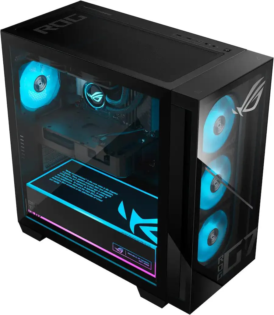 ASUS ASUS ROG GM700 Gaming Desktop Ryzen 7 9800X3D 32GB RTX 5070 Ti 16GB 2TB Black — product photo