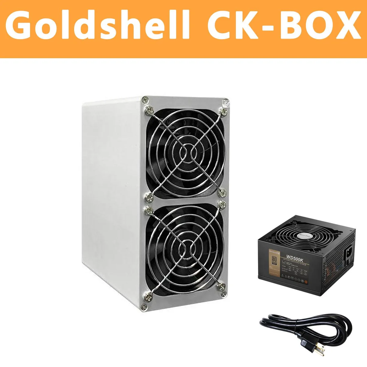 Goldshell Goldshell CK-BOX 1050GH/s 215W 500W PSU US Cord mining hardware — product photo