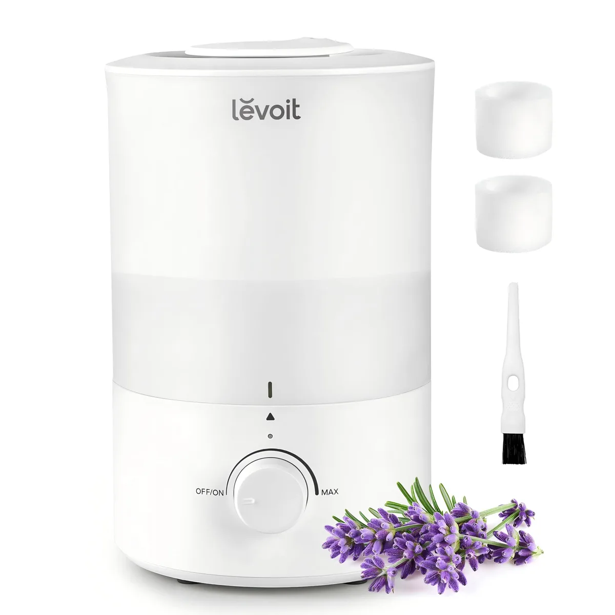 White compact specialty appliance with stainless steel accents and dual egg compartments