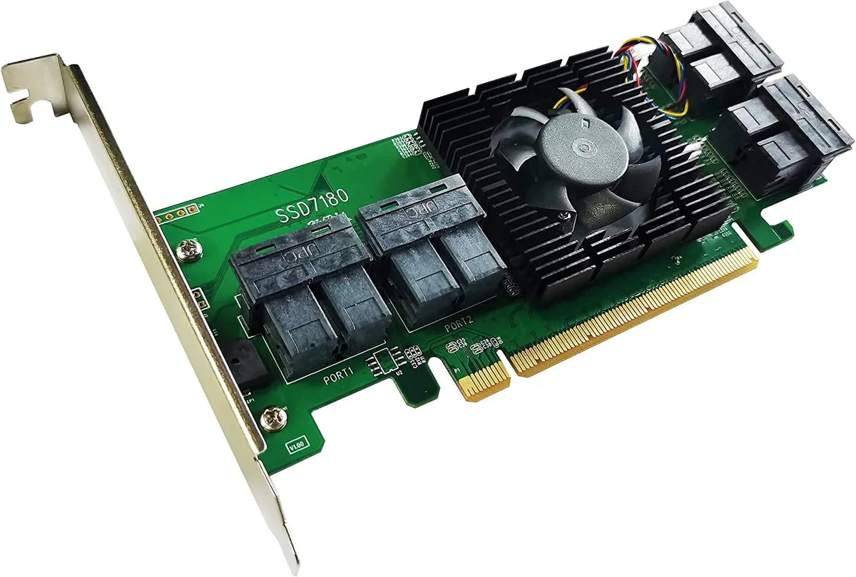 HighPoint Technologies, Inc. HighPoint Technologies, Inc. SSD7180 NVMe 8-Port RAID Controller — product photo