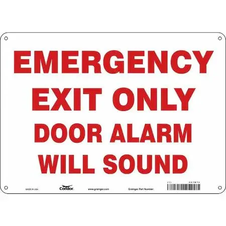 Condor 467R74 aluminium exit sign 14 by 10 inches