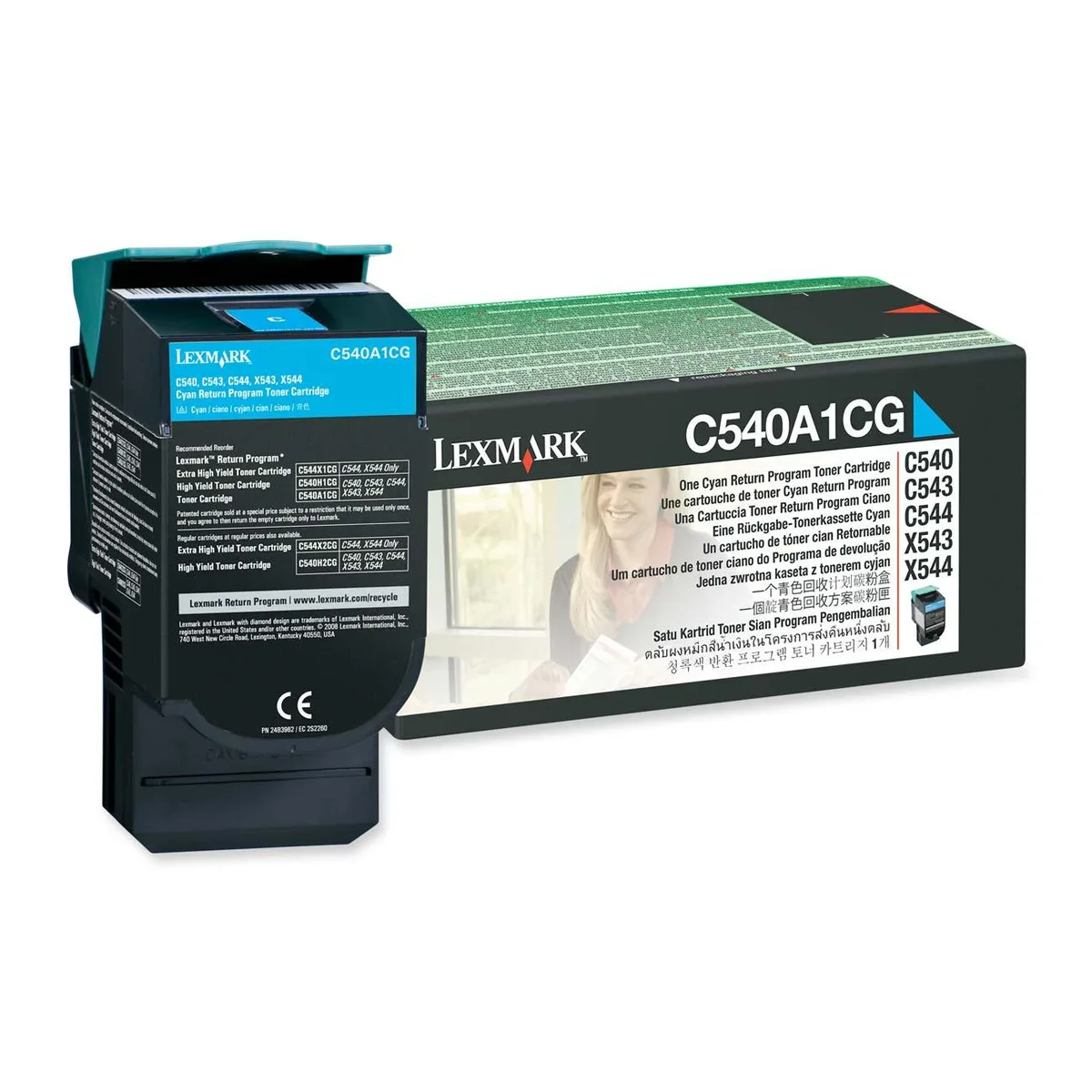 Lexmark Lexmark C540A1CG Cyan Toner Cartridge 1000 Pages — 제품 사진
